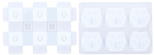 Resin Keycap Mold Cat Claw Shape DIY Silicone Keycaps for Craft Lovers and Gift Givers 1 Piece Silicone Material