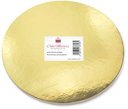 Pati-Versand 13718 Soporte para Tarta cartón Oro 25 x 25 x 2 cm