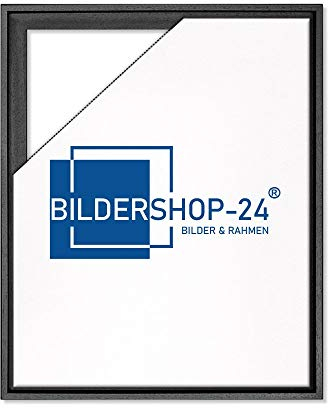 Bildershop-24 Schattenfugenrahmen Hamburg für Leinwände und Keilrahmen 80x100cm Schwarz (matt lackiert)