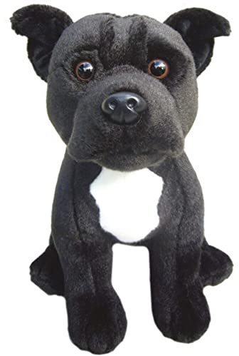 Staffordshire Bull Terrier (Black) Soft Toy 12