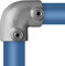Klemp - Bogen-Stück/Knie-Stück Rohrverbinder, Ellbogen-Verbinder-Stück, Temperguss galvanisiert, feuerverzinkt, inkl. Schrauben Typ 6F - 60,3 mm / 2