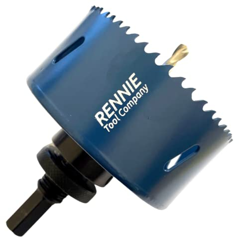 60mm Hole Saw Bi-Metal With Arbor And Pilot Drill For Drilling/Cutting Wood, Plastic, Metal Sheet, Stainless Steel, Pipes, Drywall, Circular Holesaw Set M35 5% Cobalt Bi Metal Hole Cutter