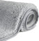 FCSDETAIL rutschfeste, Hochflor Badteppiche 80X150 cm, Maschinenwaschbare Badematte, Badvorleger mit Wasserabsorbierenden, Weichen Mikrofasern für Badewanne, Dusche und Badezimmer (Hellgrau)