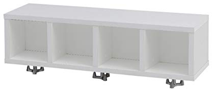 Möbelpartner Regal 146962 Denver, lichtgrau, 60 x 16 x 17,5 cm (B/H/T)