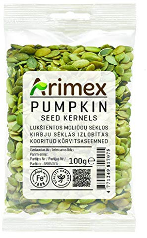 Arimex graines de citrouille décortiquées, 100 g