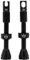 Peaty's X Chris King MK2 Tubeless Ventil Presta - Integrierter Speichenschlüssel & Ventilkernentfernungskappen, Mountainbike, Rennrad Fahrrad Reifen, Kompatibel einfügen, 7075 Aluminium - 42mm Schwarz