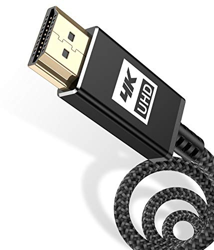 AviBrex Cable HDMI 1 metros 4K@60 Hz, 18 Gbps, cable HDMI 2,0, nailon, trenzado, conectores dorados con Ethernet y canal de retorno de audio, compatible con vídeo 4K UHD 2160p, HD 1080p
