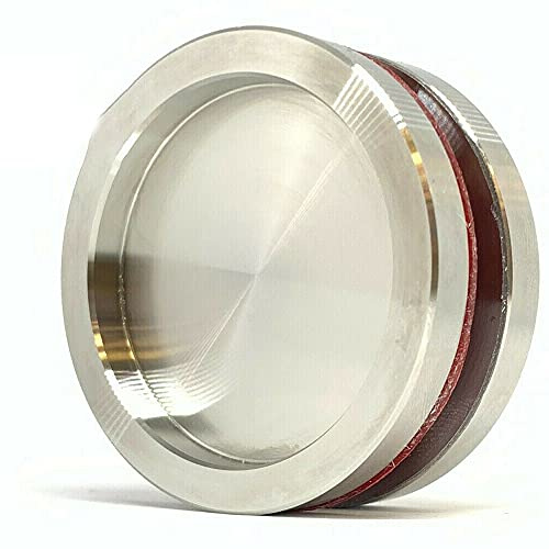 FIP, Coppia di Maniglie Tonde per Porte in Vetro, 5cmx5cmx6mm, con Adesivi 3M Inclusi, Acciaio Inox
