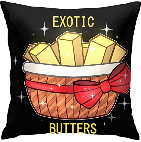 Fnaf Kissenbezug, exotische Schmetterlinge, quadratisch, Heimdekoration für Bett, Couch, Sofa, Wohnzimmer, 45,7 x 45,7 cm