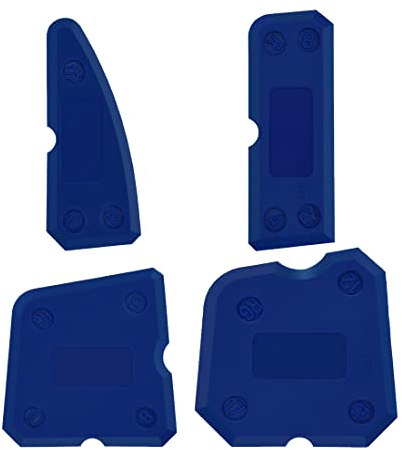 LIUJZZJ 4 Pezzi Spatola per Silicone Raschietto Silicone Kit Spatole per Silicone Spatole Fughe Silicone per Stanza da Bagno Cucina Spatole Sigillante in Silicone Finitura Levigante