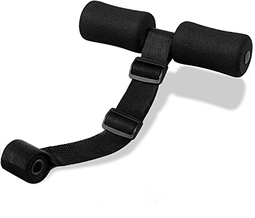 Topfinder Nordic Hamstring Curl Strap, Verstellbare Kniesehnen-Curlriemen für Sit-ups Kniebeugen Bein Bauch Core Trainingsgeräte für Fitnessstudio zu Hause Knie Sehnen Curler (Einstellbar 41.5cm)