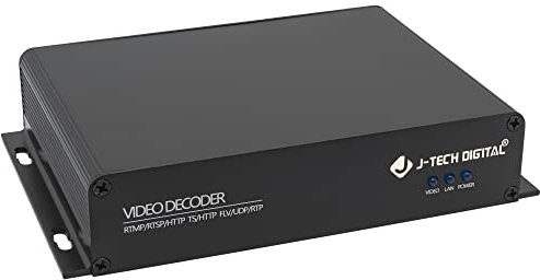 J-Tech Digital H.264 H.265 HDMI IPTV Livestream Decoder with Audio Output | Supports NDI|HX, RTSP, RTMP, HTTP, HLS, UDP, RTP, SRT [JTECH-DE5NDI|HX]