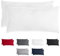 Komfortec Kissenbezug 40x80 cm 2er Set aus Gebürstet Mikrofaser mit Reißverschluss, Atmungskativ und Weich – Weiß