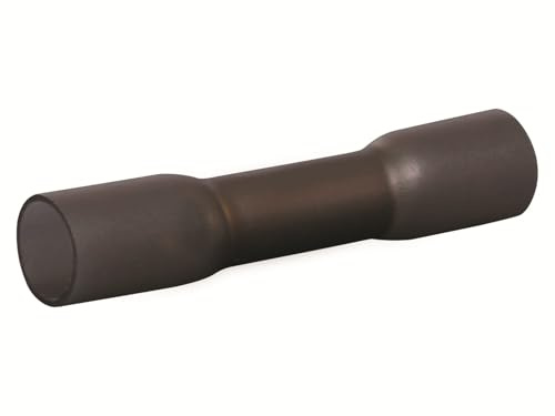 Quadrios 22C468 Stoßverbinder mit Schrumpfschlauch 2.5 mm² 4 mm² Vollisoliert Schwarz 1 Set