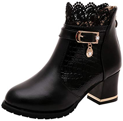 Anfibi Donna Platform Morbidi Stringati Cowboy Stivaletti Chunky con Tacco Bassi Pelle Ankle Chelsea Boots Stivali Calzino Scamosciati Autunnali Invernali Eleganti Comode Anfibi