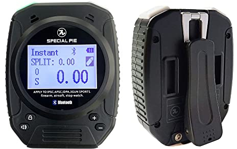 SPECIAL PIE Shot Timer - Perfekt für Feuerwaffen & RO Verwendung in USPSA, IPSC, IDPA, CAS, PRS, 3GUN & Steel Challenge Wettbewerben (Schwarz)