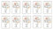 Herz & Heim® Taschentücher 10 x 10 in personalisierter Packung zur Hochzeit, verschiedene Motive Tränen der Freude