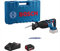 Bosch Professional GSA 185-LI Akku-Säbelsäge (18 Volt, 1 x 5,0 Ah Akku, Ladegerät, Schnitttiefe in Holz: 230 mm, 2.900 Hub/min, in Kartonschachtel)