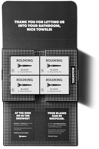 BOLDKING | DIE REFILL BLADES VALUEPACK REALLY SENSITIVE SKIN 16 BLADES | NAVULMESCHES FÜR SEHR EMPFINDLICHE HAUT | 16 MESCHEN