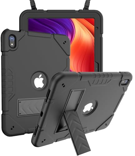 KepaiTok Hülle für iPad 10. Generation 10,9 Zoll 2022, iPad 10. Hülle mit Ständer, 2-in-1 robuste, stoßfeste, robuste Schutzhülle mit integriertem Ständer (Schwarz)