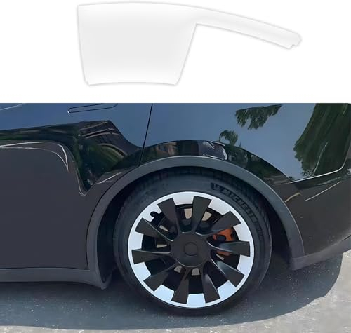 Radkappen Geeignet für Tesla 20-Felgen - Set bestehend aus 4 Stück. Schützt die Felgen vor Verschleiß, Kratzern und Korrosion. Tuning-Zubehör für Tesla (weiß)