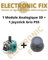 ELECTRONICFIX X1 Module 3D PS5 Stick Analogique + 1 Joystick Gris pour Manette compatible avec PlayStation 5