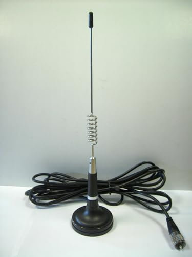 CB Radio Antenna 27MHz Handheld Antenna Magnetic Mount 68mm CB Radio Antenna PL259 Compatible with Vehicle Car Truck Mobile
