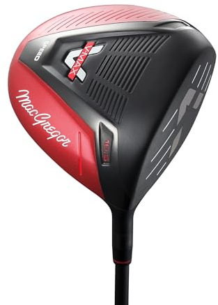 MacGregor V-Max Speed Lightweight Driver Golf Club, 10.5 or 12 Degree, Mens Right Hand, Red