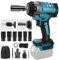 panthem Avvitatore a percussione a batteria compatibile con batteria Makita, batteria avvitatore a percussione, coppia massima 1000 Nm, motore brushless, senza batterie e caricatore