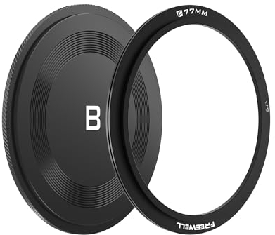 Freewell 77mm Anillo Adaptador con Tapa Trasera para la Serie V2