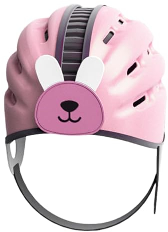 Yiurse Laufmütze für Kleinkinder, verstellbare Schutzkappe für Babys | Baby- -Mütze - Erweiterbarer, Verstellbarer Anti-Kollisions-Hut im niedlichen Look für Kinder im Alter von 6–24 Monaten