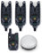 Sonik HeroX 3+1 Bissanzeiger Alarm HC0101 Schwarz Ultraschallsensor 80dB 100 m Touch Control Batteriebetrieben