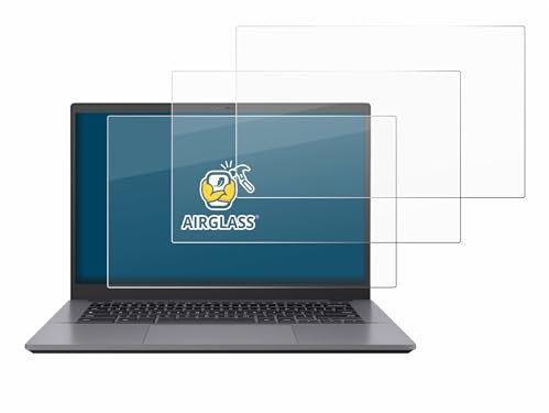 BROTECT Schutzglas für ASUS Chromebook Plus CM3401FFA (3 Stück) Schutzfolie Panzer-Folie Glas [Extrem Kratzfest 9H, Anti-Fingerprint,