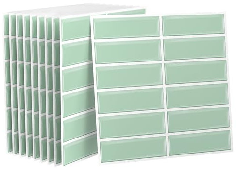 SUBTLETY Paneles de pared de PVC 3D, despegar y pegar, azulejos adhesivos de 30 x 30 cm, adhesivos para azulejos, 10 unidades, protección contra salpicaduras, aspecto de virutas de porcelana, para