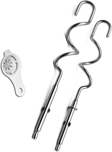 Daaxing Accesorios de batidor de mano, accesorios de batidor de acero inoxidable, batidor de mano de cocina de repuesto para Kenwood (y bastón x 2)