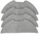 HOHOVYVY Para Midea M9/Para Eureka E10S/Para Obode A8 Robot Aspirador Mop Toallitas Trapo (4 PACK)