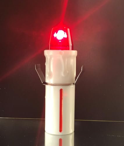 Generico LUMINO ELETTRONICO VOTIVO PER CIMITERO - EXTRADURATA BATTERIA LOCULO: 1,5 ANNI/OSSARIO: 8 MESI | Candele led a batteria cimitero extradurata 245/547 giorni. (ROSSO FISSO, PICCOLO - OSSARIO)