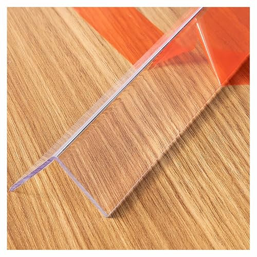 Bande de protection de bord d'angle imperméable auto-adhésive, protections d'angle murales en plastique transparent(1.7x100cm)