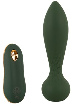 You2Toys Luxurious RC Anal Plug - vibrierender Anal-Stimulator, mit 10 intensiven Vibrationsmodi, zur Anwendung Unterwasser geeignet, Grün | 1er Pack