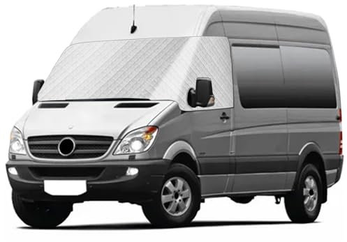 Cubierta del Parabrisas Compatible con Mercedes-Benz Sprinter NCV3 2006-2018, Parasol de Ventana Delantera Térmico Externo, Parabrisas Delantero Envoltura Cubierta