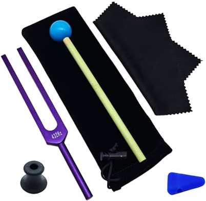 Feqsky Sound Therapy Tuning Forks 432Hz for Healing Repairing Nervous System Musical Instrument and Stress Reliever Testing Health Care
