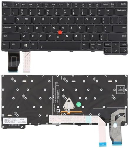 CWONCONGOIN PC Laptop Replacement Parts US Version Backlit Laptop Keyboard with Pointing for Lenovo ThinkPad X13 Gen 2 20WK 20XH X13 Yoga Gen 2 Accessories