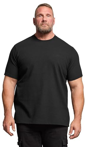 BadRhino Big & Tall Red Ottoman Textured T-Shirt - Men's - Plus Size Curve