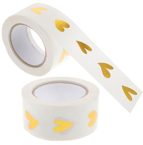 PRETYZOOM Herzaufkleber 1000 Stück Selbstklebende Geschenkversiegelungsaufkleber Für Umschläge Karten Und Geschenkboxen Dekorativ Für Hochzeit Valentinstag Geburtstag Weihnachten Und Kleinunternehmen