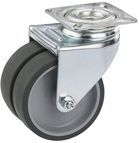 Dörner + Helmer 776160 Apparate-Doppelrolle, Grau