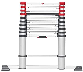 (L) HAILO 7113-112 - Escalera telescópica de aluminio FlexLine 320 de 11 peldaños