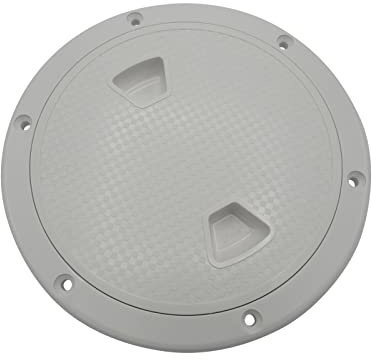 Deck Access Round Inspection Hatch 7 (178MM Boat Cover Plate White Plastic)