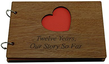 12 Years Our Story So Far – Sammelalbum, Fotoalbum oder Notizbuch, Idee zum 12. Jahrestag