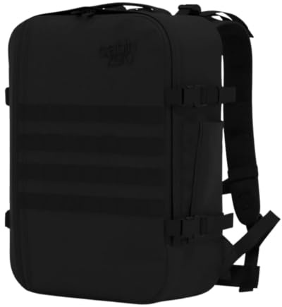 Cabinzero Military Backpack 36L, Flight Approved Rugged Rucksack with MOLLE Webbing and 1000D Nylon, Carry On