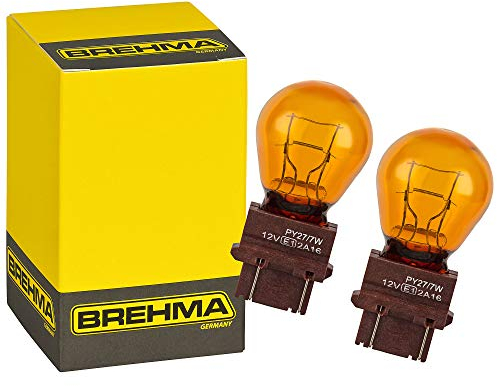 2x BREHMA PY27/7W WX2,5x16q 12V 27/7W Typ 3757A US-Cars Blinker PKW orange